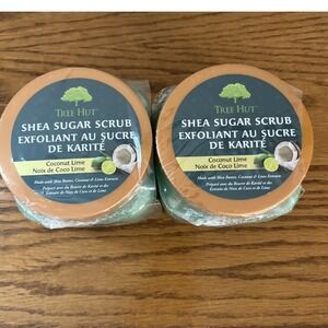 TREE HUT - COCONUT‎ LIME- SHEA SUGAR SCRUB  Lot Of 2